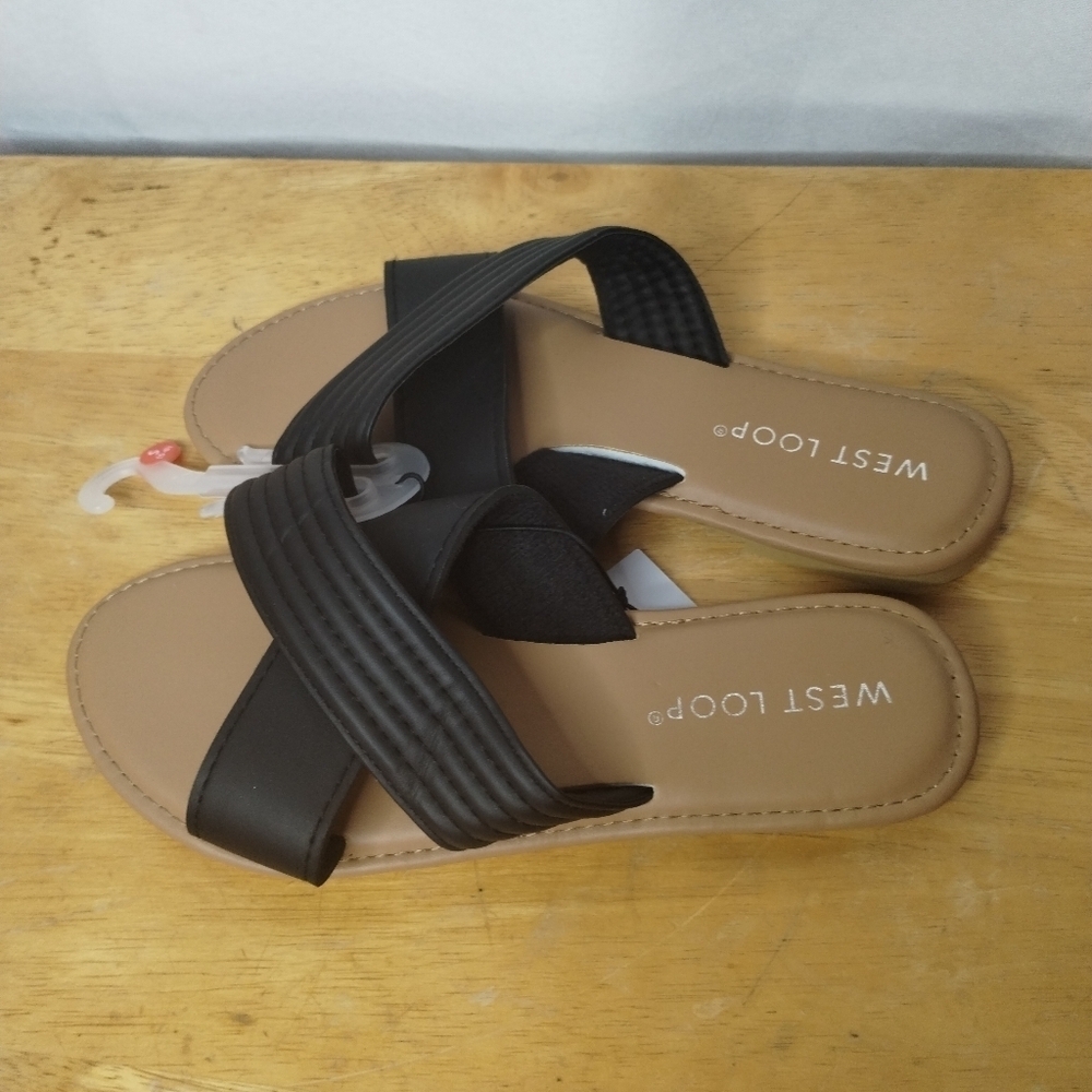 New west loop black women's Sandals various sizes available - Picture 4 of 5